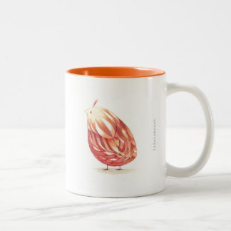 Round Orange Bird Mugg