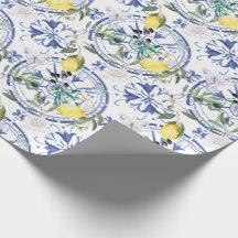 Round,ornate,Spansk panel,Medelhavet,citron,