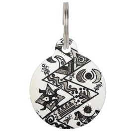 Round Pet-tagg Djurbricka