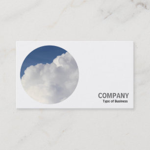 Round Photo - Cumulus Cloud Visitkort