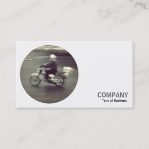 Round Photo - Flytta Motorcycle Visitkort