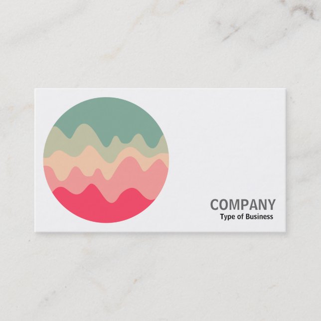 Round Photo - Ljud Sketch 04 Visitkort (Framsida)