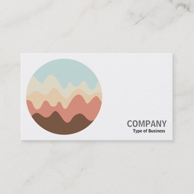 Round Photo - Ljud Sketch 06 Visitkort (Framsida)