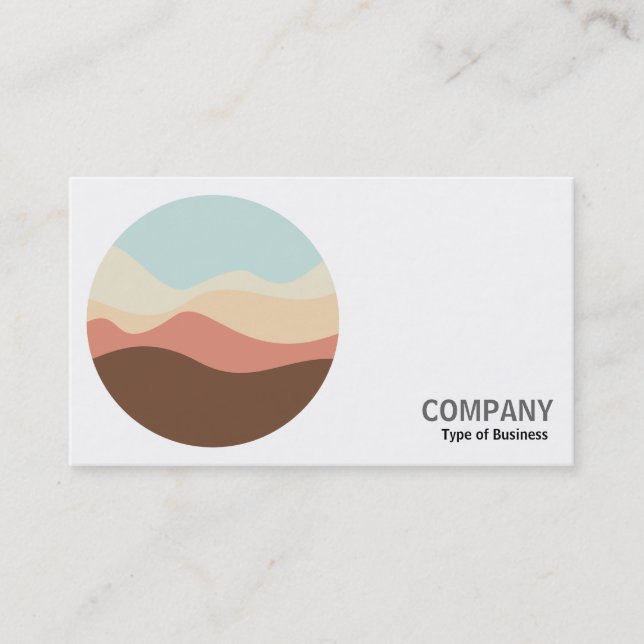 Round Photo - Ljud Sketch 07 Visitkort (Framsida)