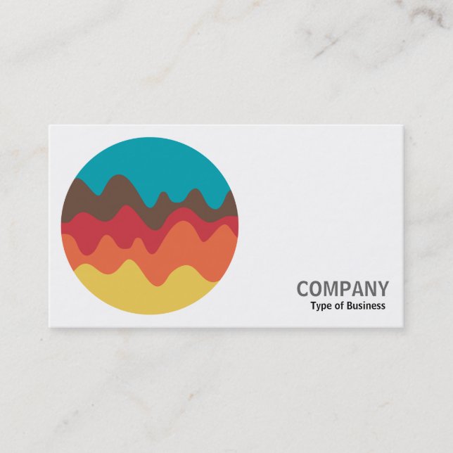 Round Photo - Ljud Sketch 08 Visitkort (Framsida)