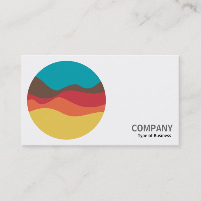 Round Photo - Ljud Sketch 09 Visitkort (Framsida)