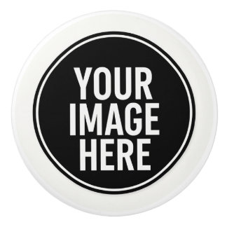Round Photo Upload Cabinet Knob Pull Knopp