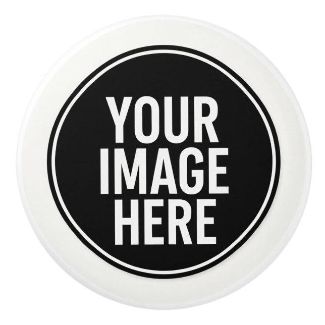 Round Photo Upload Cabinet Knob Pull Knopp (Framsidan)