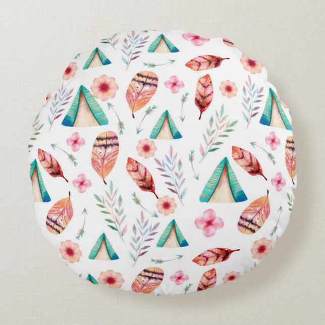 Round Pillow design  Rund Kudde (Framsidan)