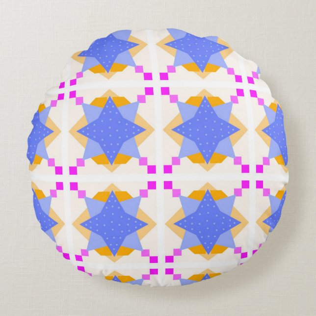 Round Pillow design  Rund Kudde (Framsidan)