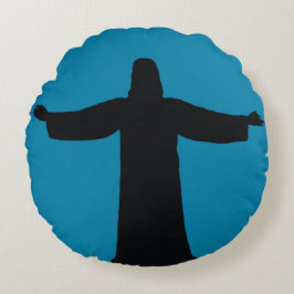 Round Pillow  jesus christ  Rund Kudde