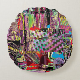 Round Pillow – Urban Fractals Rund Kudde