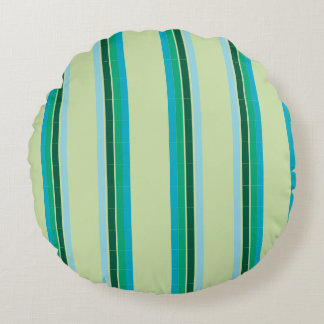 Round Pillow with stripes Rund Kudde
