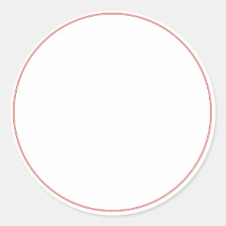 ROUND Plain STICKER MED GRÄNS-Hälsning Lables Runt Klistermärke
