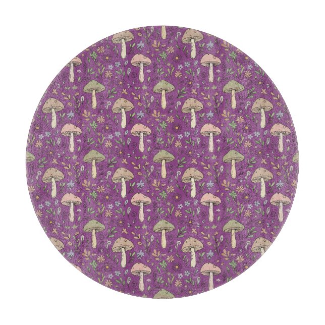 Round Plum Purple Fungi Witchy Circle  (Framsidan)