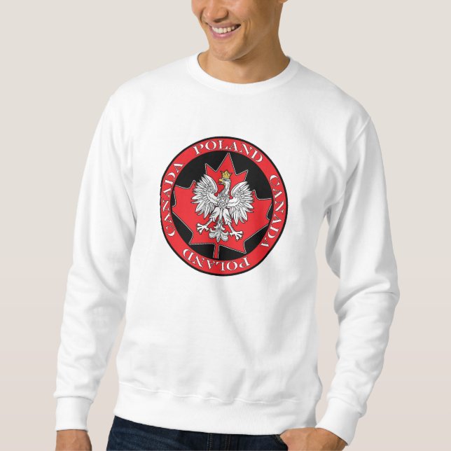 Round Polen Kanada Löv Sweatshirt (Framsida)