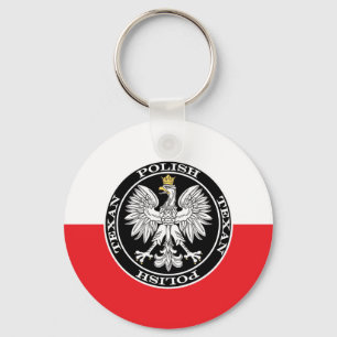 Round polska Texan Eagle Nyckelring