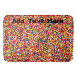 Round Rainbow Candy Sprinkles Badrumsmatta