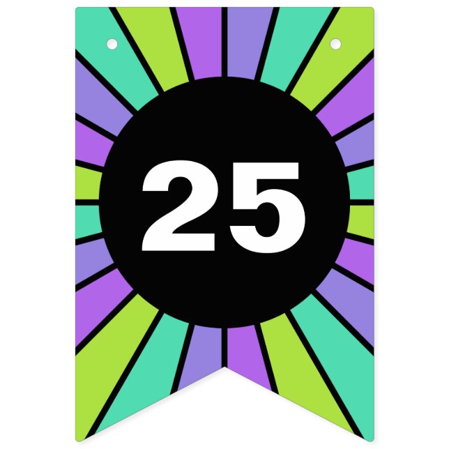 Round Rays Ram 16 + din backgr. & idéer Vimplar (Första flaggan)