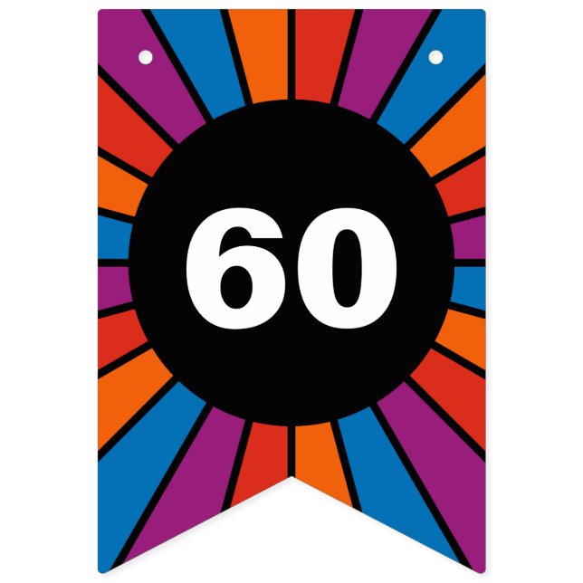 Round Rays Ram 20 + din backgr. & idéer Vimplar (Första flaggan)