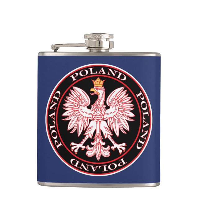 Round Red Poland Eagle Fickplunta (Framsidan)