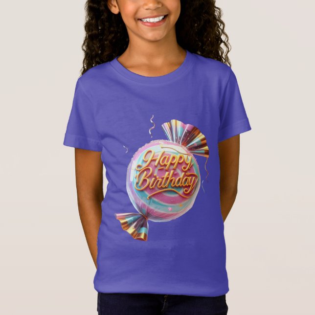 Round Rosa Candy T Shirt (Framsida)