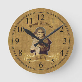 Round Saint Anthony Wall Clock Rund Klocka