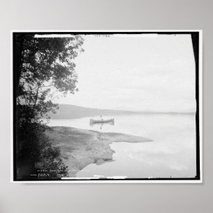 Round Sjö, Adirondacks, New York, Canoeing Poster