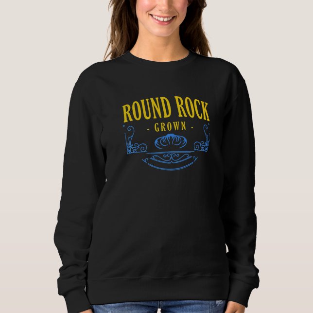Round Sten Grown Texas American Tx Usa Hometown Re T Shirt (Framsida)