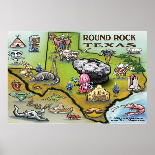 Round Sten Texas Poster (Framsidan)