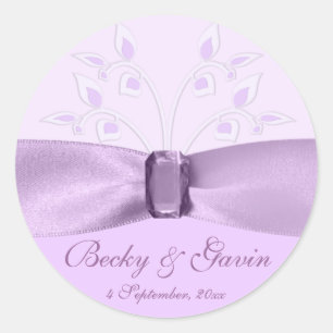 Round Sticker Lavender Lane Runt Klistermärke