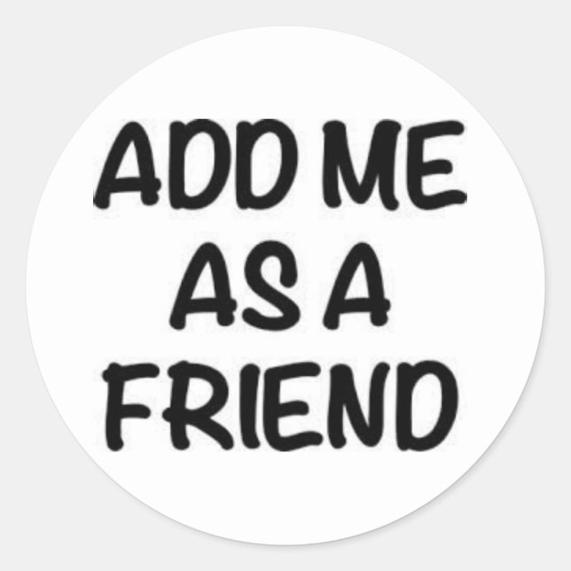 Round Sticker Runt Klistermärke (Framsida)