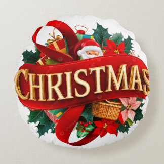 Round Throw Pillow (16") Rund Kudde