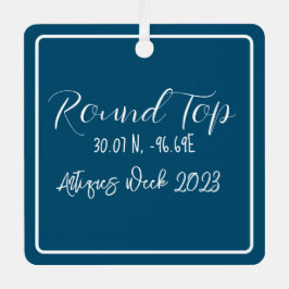Round Top Texas Antiques Week Ornament
