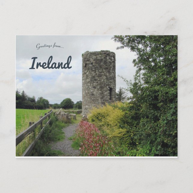 Round Torn vid Drumcliffe County Sligo Ireland Vykort (Framsida)
