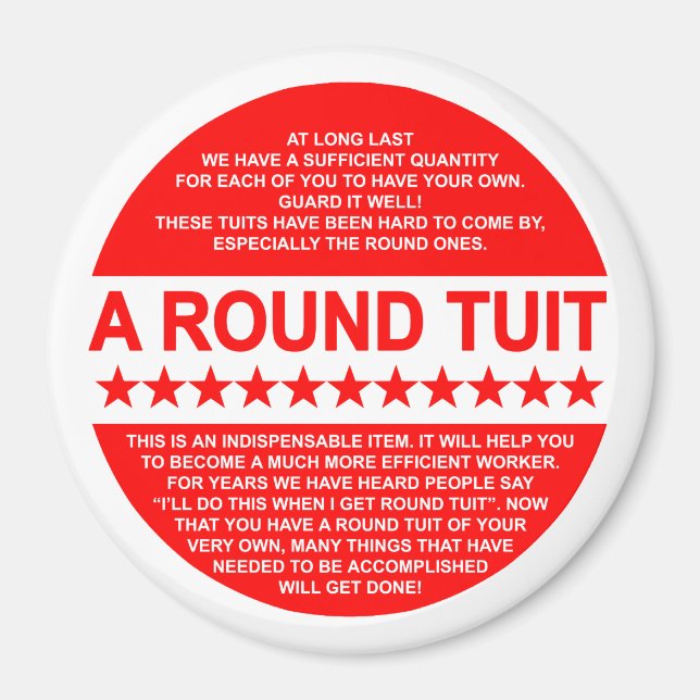 Round Tuit Magnet (Framsidan)
