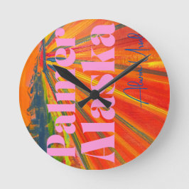 Round Wall Clock Rund Klocka
