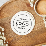 Round White Anpassningsbar Business Logotyp Brande Underlägg Papper Rund<br><div class="desc">En anpassningsbar med professionell som märks underlägg för dina affärsfunktioner din logotyp designavbildning utskriven på en rund papper underlägg. Lägg bara till logotypen ställe i den svarta platshållarbilden. Andra formuleringar som slogan eller webbplats kan också läggas till genom anpassning. Den vita bakgrunden kan också anpassas. Kontakta designern för ytterligare hjälp....</div>