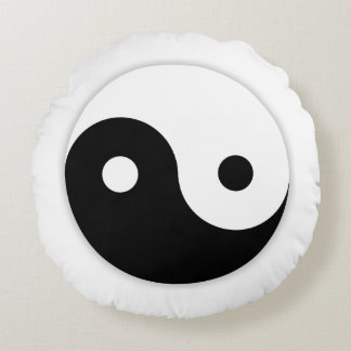 Round Yin Yang Dekorativ kudde