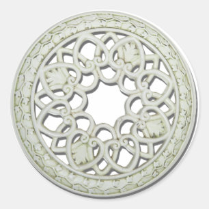 RoundDecorativeTile112810 Runt Klistermärke