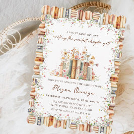 Rounded Novel Kind of Lover Book Bridal Shower Inbjudningar