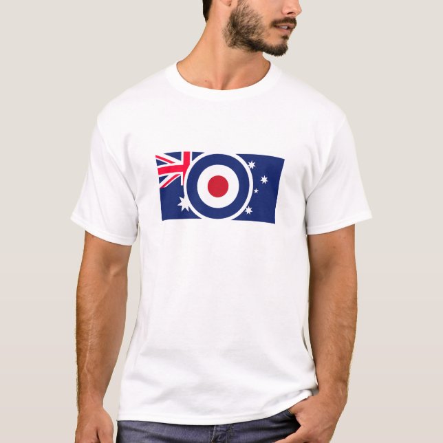 Roundel Australia Target Scooter Stil T Shirt (Framsida)