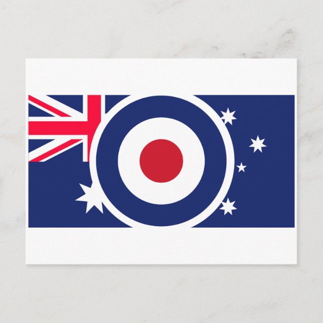 Roundel Australia Target Scooter Stil Vykort (Framsida)