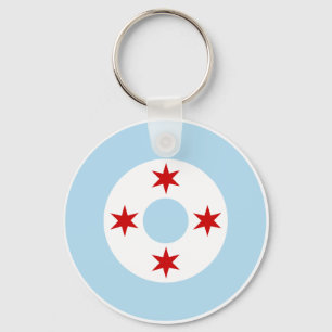 Roundel av det Chicago flygvapnet (kämpevingen) Nyckelring