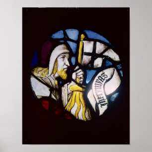 Roundel av profeten Jeremiah, 1500-talet Poster