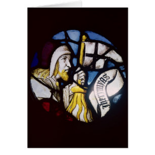 Roundel av profeten Jeremiah, 15th århundrade Hälsningskort