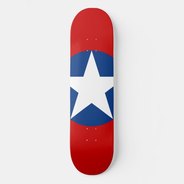 Roundel de Chile Mini Skateboard Bräda 18,5 Cm (Framsida)