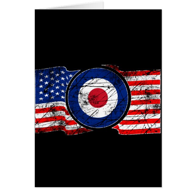 Roundel Mod USA Target Scooter Hälsningskort (Framsidan)