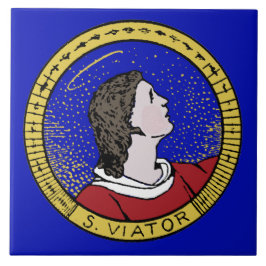 Roundel of St Viator of Lyon the Catechist (LD 01) Kakelplatta