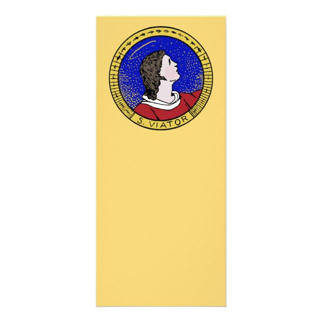 Roundel of St Viator of Lyon the Catechist (LD 01) Reklamkort (Framsidan)